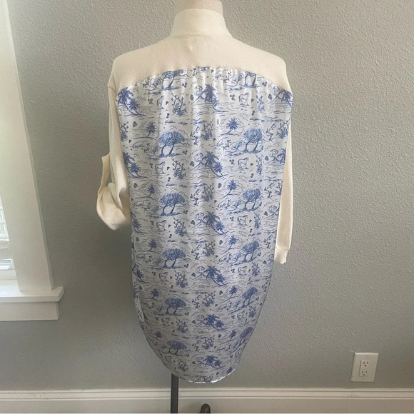 KOCH Longfellow Sweater Royal Toile Size Medium Nature‎ Horses - Picture 6 of 9